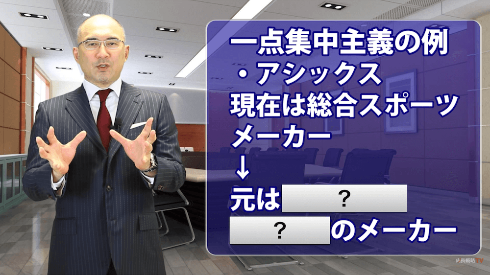 ランチェスター戦略_弱者の戦略_一点集中主義_強者の戦略_総合主義